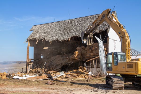 Barn Demolition in Lockport