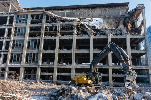 Commercial Building Demolition in Lockport