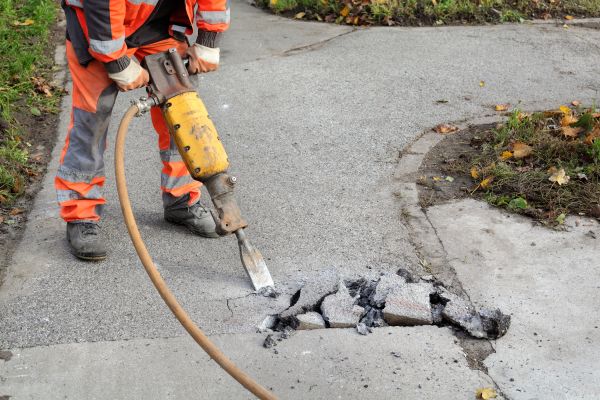 Concrete Sidewalk Removal in Lockport