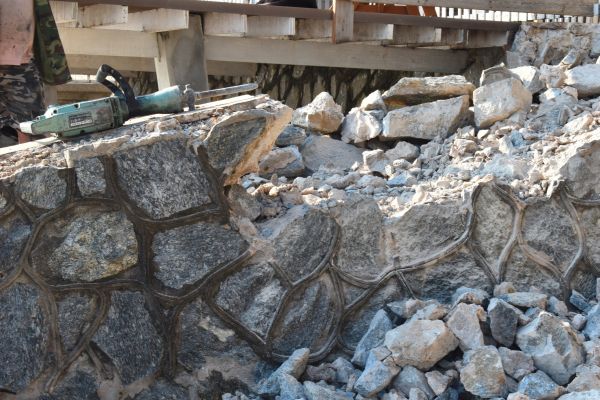 Retaining Wall Demolition in Lockport